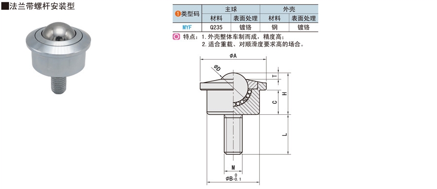 重載型萬(wàn)向球的應(yīng)用場(chǎng)景