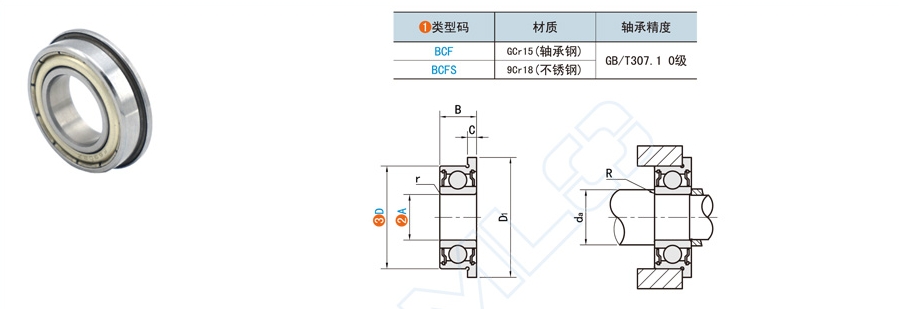 带法兰型深沟球轴承怎么安装