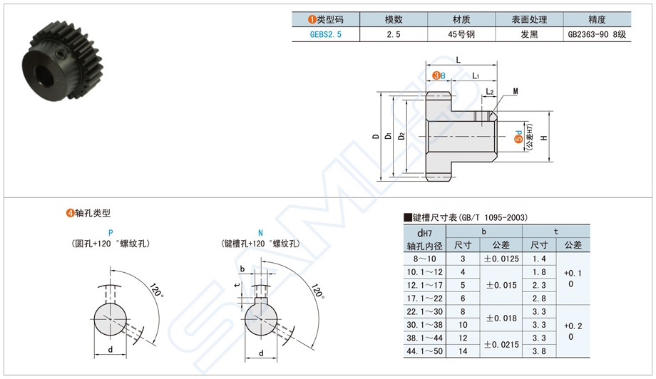 带凸肩型直齿轮在机器人系统中的应用