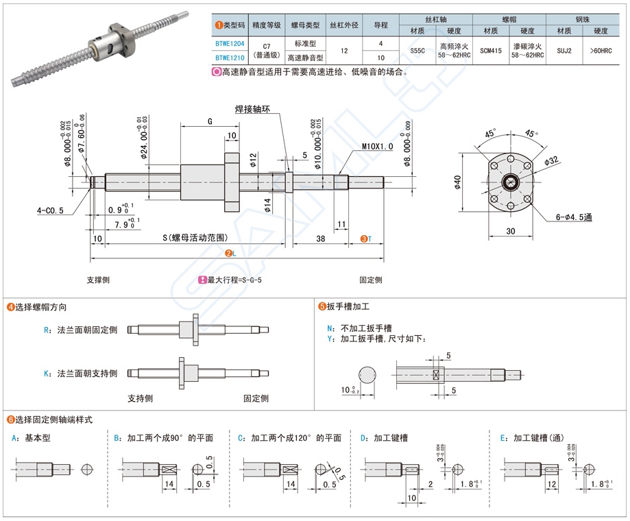 滚珠丝杠在自动送料设备的应用