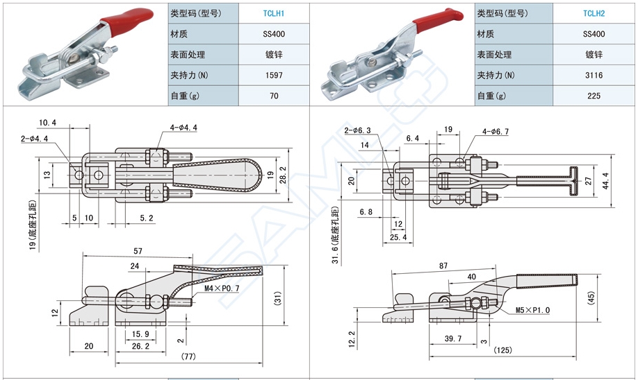 门闩式快速夹钳选什么材质的寿命长