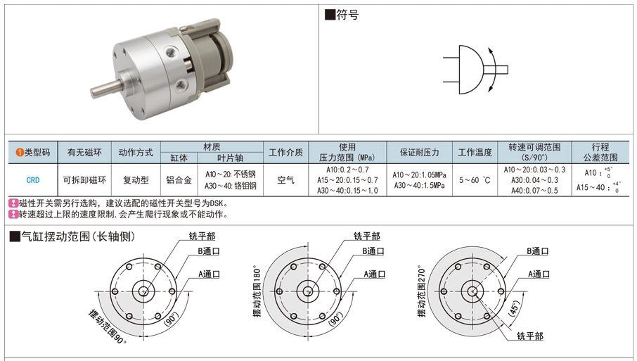 摆动气缸在分拣系统中的应用